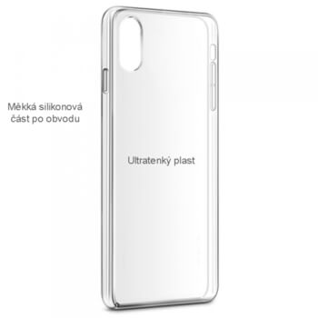 Ultratenký silikonovo plastový kryt pro Apple iPhone 6/6S - průhledný