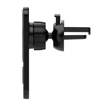 2v1 Magnetická bezdrátová nabíječka MagSafe s držkákem do auta s klipem černá