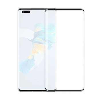 3x 3D ochranné tvrzené sklo pro Huawei Mate 40 Pro - černé - 2+1 zdarma