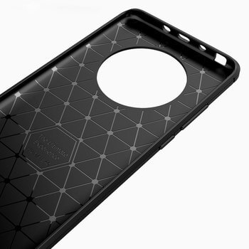 Ochranný silikonový obal karbon pro Huawei Mate 40 Pro - černý