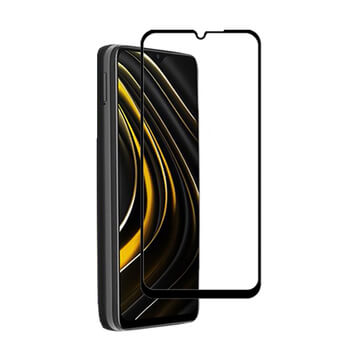 3x 3D ochranné tvrzené sklo s rámečkem pro Xiaomi POCO M3 - černé - 2+1 zdarma