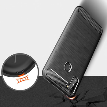 Ochranný silikonový obal karbon pro Samsung Galaxy M11 - černý