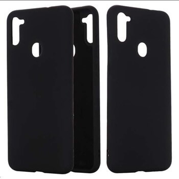 Extrapevný silikonový ochranný kryt pro Samsung Galaxy M11 - černý