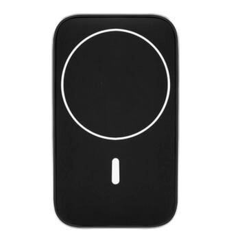 2v1 Magnetická bezdrátová nabíječka MagSafe s držkákem do auta s klipem černá