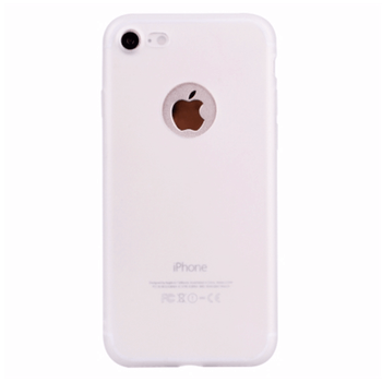 Silikonový matný obal s výřezem pro Apple iPhone SE (2020) - bílý