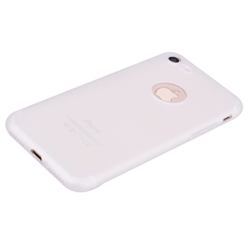 Silikonový matný obal s výřezem pro Apple iPhone SE (2020) - bílý