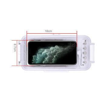 Vodotěsné pouzdro pro profesionální potápění a šnorchlování až do 40 metrů pro iPhone 12 mini - bílé