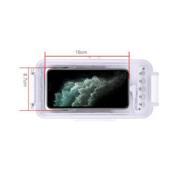 Vodotěsné pouzdro pro profesionální potápění a šnorchlování až do 40 metrů pro iPhone XR - bílé