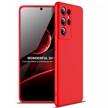 Ochranný 360° celotělový plastový kryt pro Samsung Galaxy S21 G991B - růžový