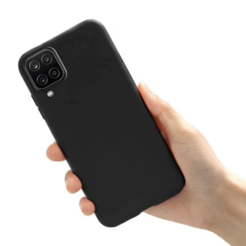 Super odolný silikonový obal pro Samsung Galaxy A12 A125F - černý