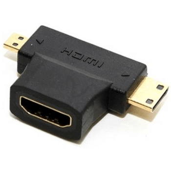 2v1 Redukce pro mini HDMI + micro HDMi na HDMI