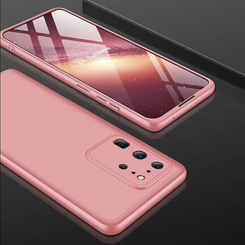 Ochranný 360° celotělový plastový kryt pro Samsung Galaxy M51 M515F - růžový