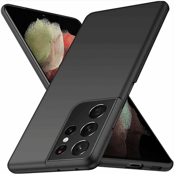 Extrapevný silikonový ochranný kryt pro Samsung Galaxy S21 Ultra 5G G998B - černý