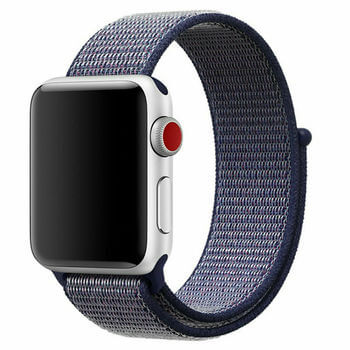 Nylonový pásek pro chytré hodinky Apple Watch 38 mm (1.série) - tmavě modrý