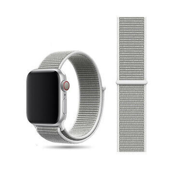 Nylonový pásek pro chytré hodinky Apple Watch 44 mm (5.série) - šedý