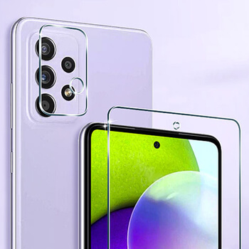 3x Ochranné sklo na čočku fotoaparátu a kamery pro Samsung Galaxy A52 A525F - 2+1 zdarma
