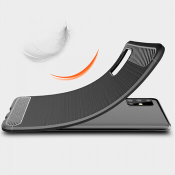 Ochranný silikonový obal karbon pro Samsung Galaxy A52 A525F - černý