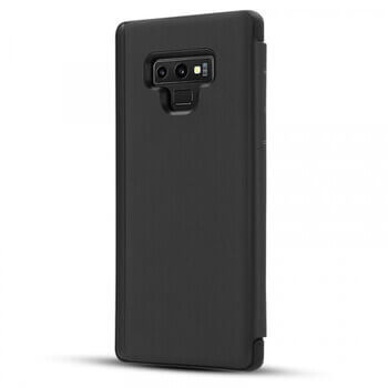 Zrcadlový silikonový flip obal pro Samsung Galaxy A32 5G A326B - černý