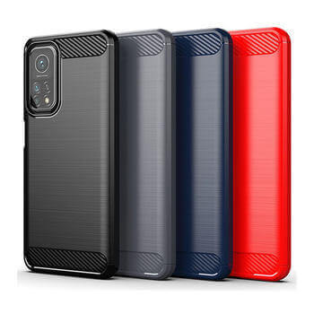 Ochranný silikonový obal karbon pro Xiaomi Redmi Note 10 Pro - černý