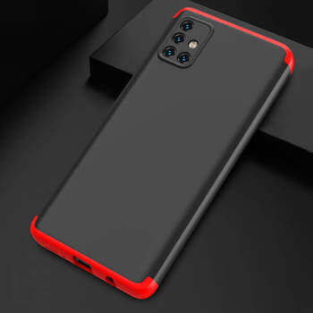 Ochranný 360° celotělový plastový kryt pro Xiaomi Redmi Note 10S - červený