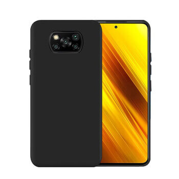 Extrapevný silikonový ochranný kryt pro Xiaomi Poco X3 Pro - černý