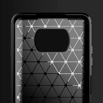 Ochranný silikonový obal karbon pro Xiaomi Poco X3 Pro - černý