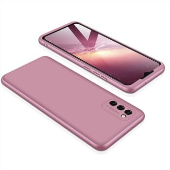 Ochranný 360° celotělový plastový kryt pro Samsung Galaxy A32 5G A326B - růžový