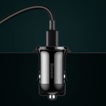 Baseus Double USB dvojitá nabíječka do auta pro mobilní telefony, tablety, navigace a další - černá