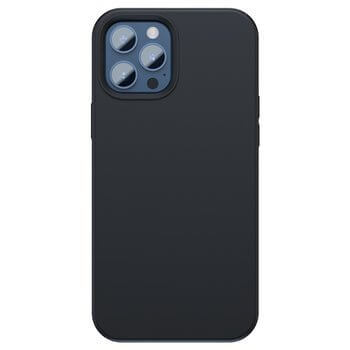 Baseus Magnetic Leather MagSafe kožený kryt pro Apple iPhone 12 Pro - černý