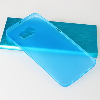 Ultratenký plastový kryt pro Samsung Galaxy S6 Edge - modrý