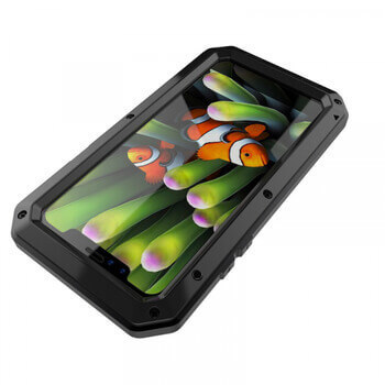 EXTRÉMNĚ odolný hliníkovo-silikonový obal pro Apple iPhone 11 - černý