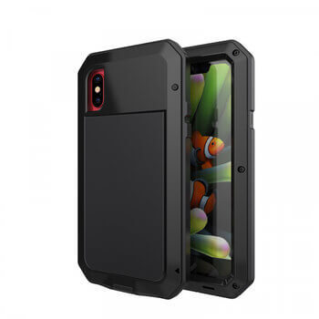 EXTRÉMNĚ odolný hliníkovo-silikonový obal pro Apple iPhone 11 - černý