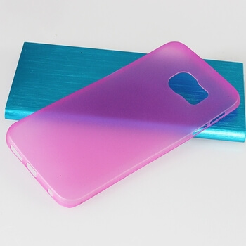 Ultratenký plastový kryt pro Samsung Galaxy S6 Edge - růžový