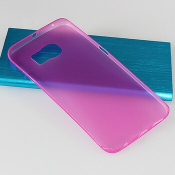 Ultratenký plastový kryt pro Samsung Galaxy S6 Edge - růžový