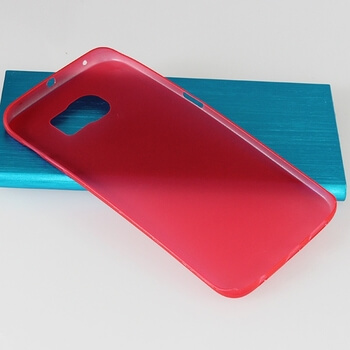 Ultratenký plastový kryt pro Samsung Galaxy S6 Edge - červený