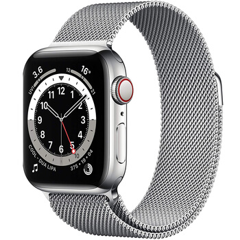 Elegantní kovový pásek pro chytré hodinky Apple Watch 38 mm (1.série) - stříbrný