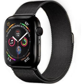 Elegantní kovový pásek pro chytré hodinky Apple Watch 38 mm (2.+3.série) - černý