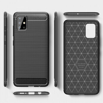 Ochranný silikonový obal karbon pro Samsung Galaxy A32 SM-A325F 4G - černý