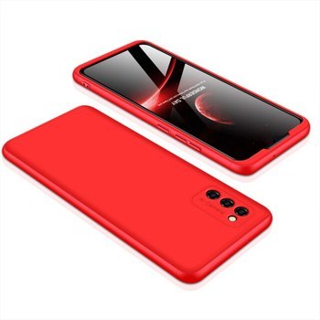 Ochranný 360° celotělový plastový kryt pro Samsung Galaxy A32 SM-A325F 4G - červený