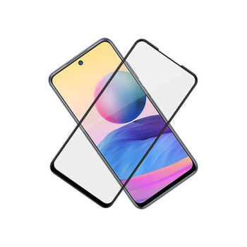 3x 3D ochranné tvrzené sklo s rámečkem pro Xiaomi Redmi Note 10 5G - černé - 2+1 zdarma