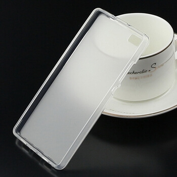 Silikonový mléčný ochranný obal pro Huawei P8 - bílý