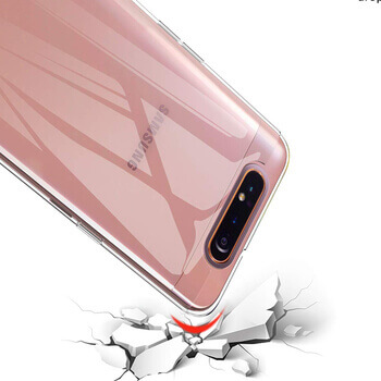 Ultratenký plastový kryt pro Samsung Galaxy A80 A805F - průhledný