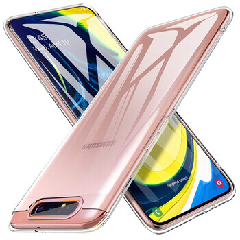 Ultratenký plastový kryt pro Samsung Galaxy A80 A805F - průhledný