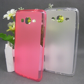 Silikonový mléčný ochranný obal pro Samsung Galaxy Grand Prime G530 - růžový