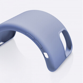 Extrapevný silikonový ochranný kryt pro Apple iPhone 13 - světle modrý