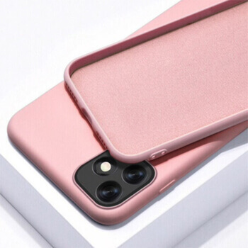Extrapevný silikonový ochranný kryt pro Apple iPhone 13 - světle růžový