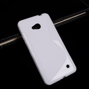 Silikonový ochranný obal S-line pro Nokia Lumia 640 LTE - bílý