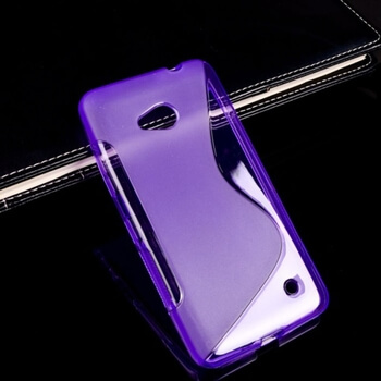 Silikonový ochranný obal S-line pro Nokia Lumia 640 LTE - fialový