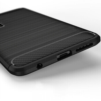 Ochranný silikonový obal karbon pro Huawei P Smart 2021 - černý