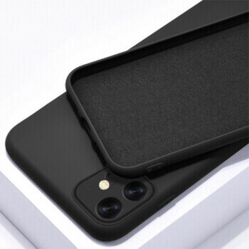 Extrapevný silikonový ochranný kryt pro Apple iPhone 13 Pro - černý